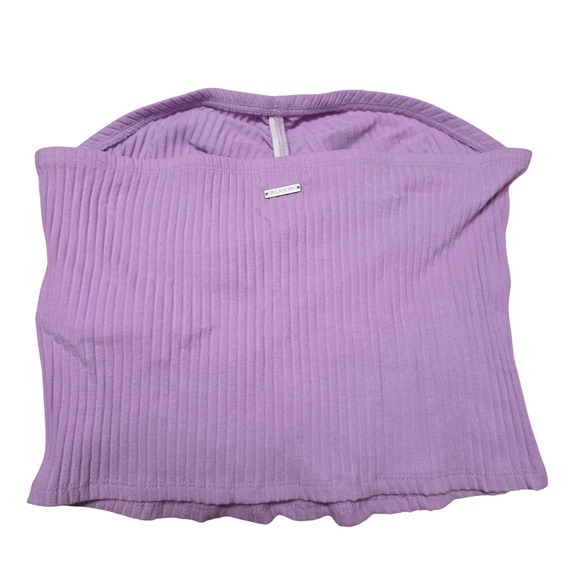 Billabong Lennox Tube Top Purple Ribbed Cinched Bust Strapless L NWT - Picture 4 of 7
